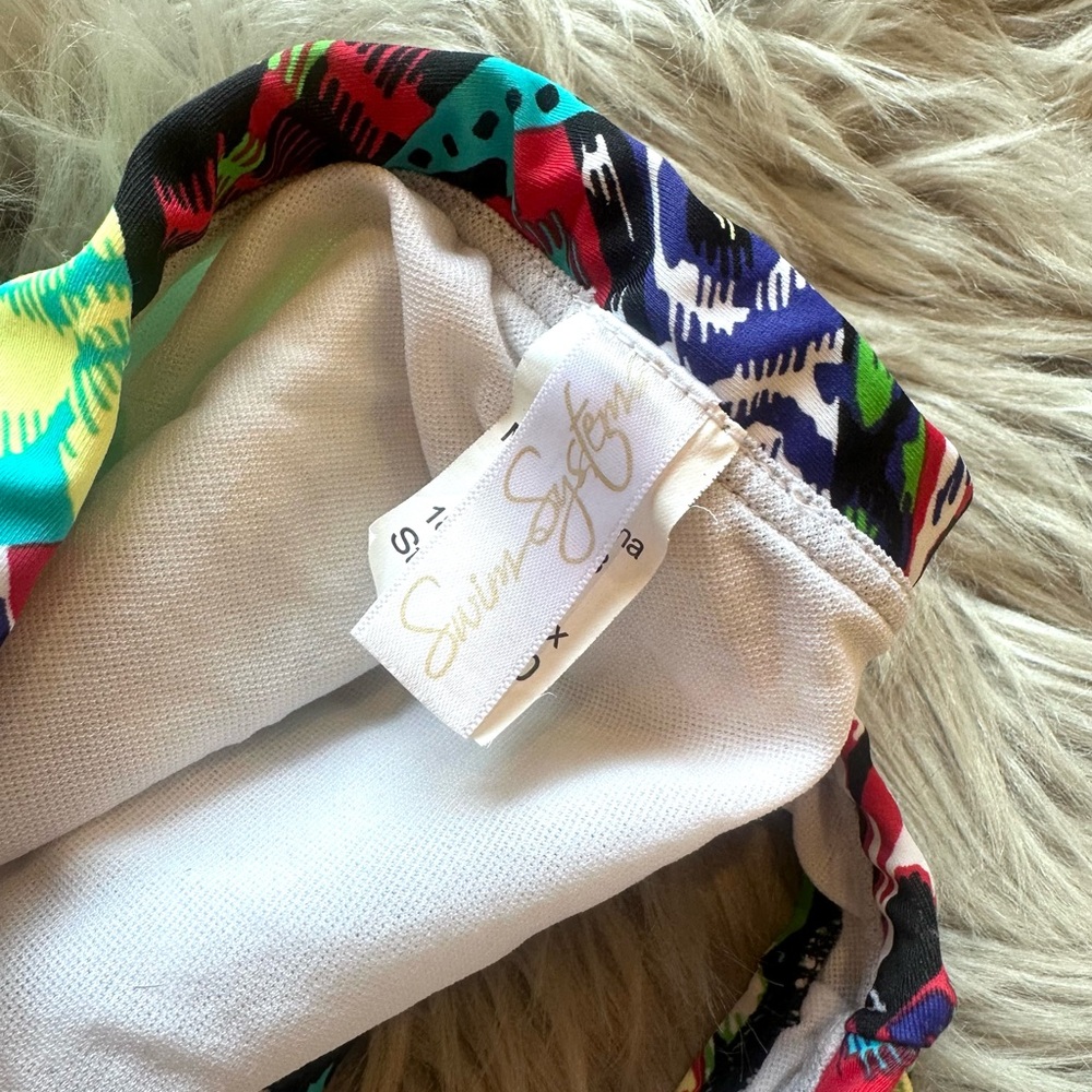 Swim Systems Multicolored Pattern Bikini Bottom - image 7